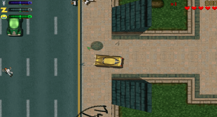 gta 2 driving vehicles