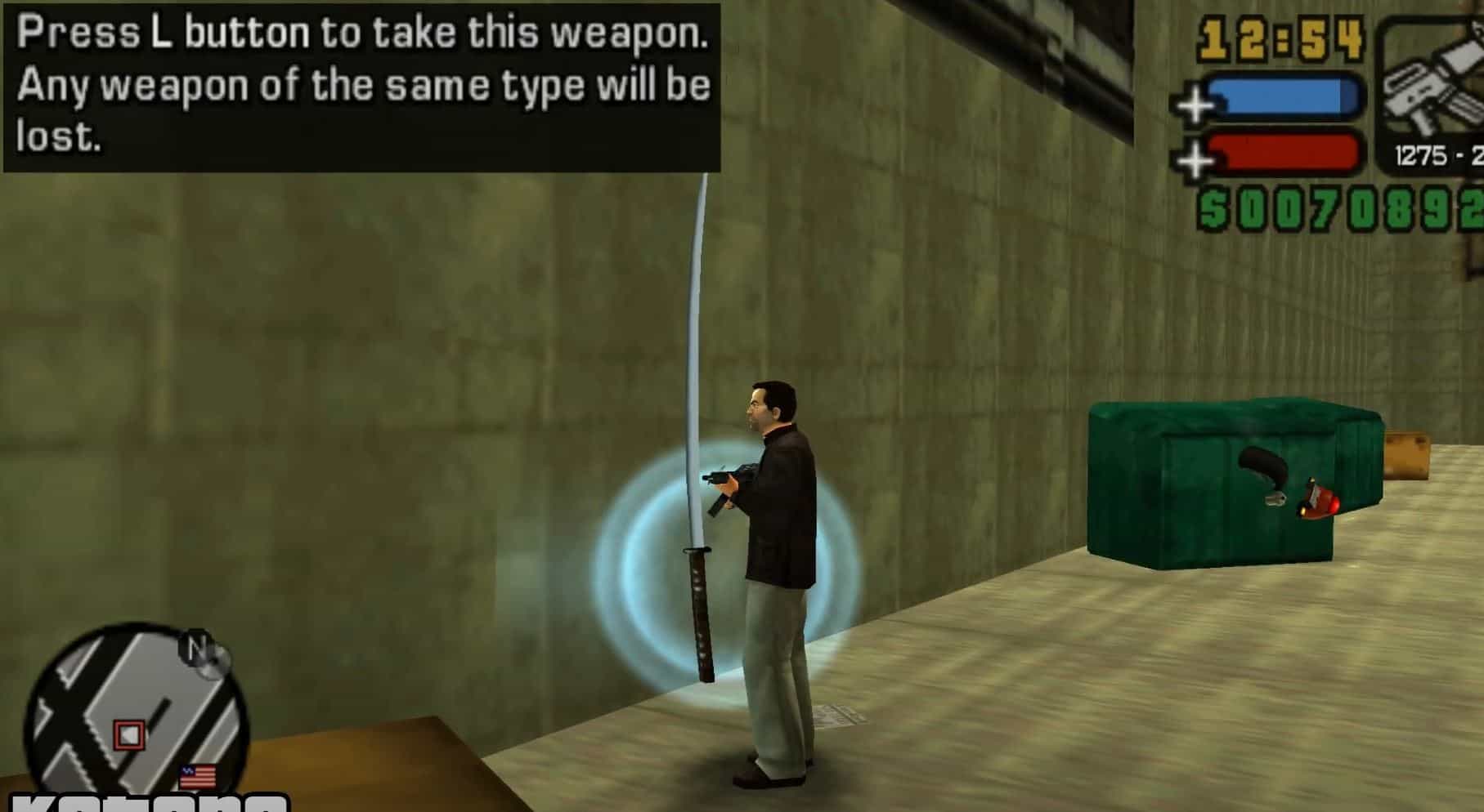 GTA Liberty City Melee Weapons