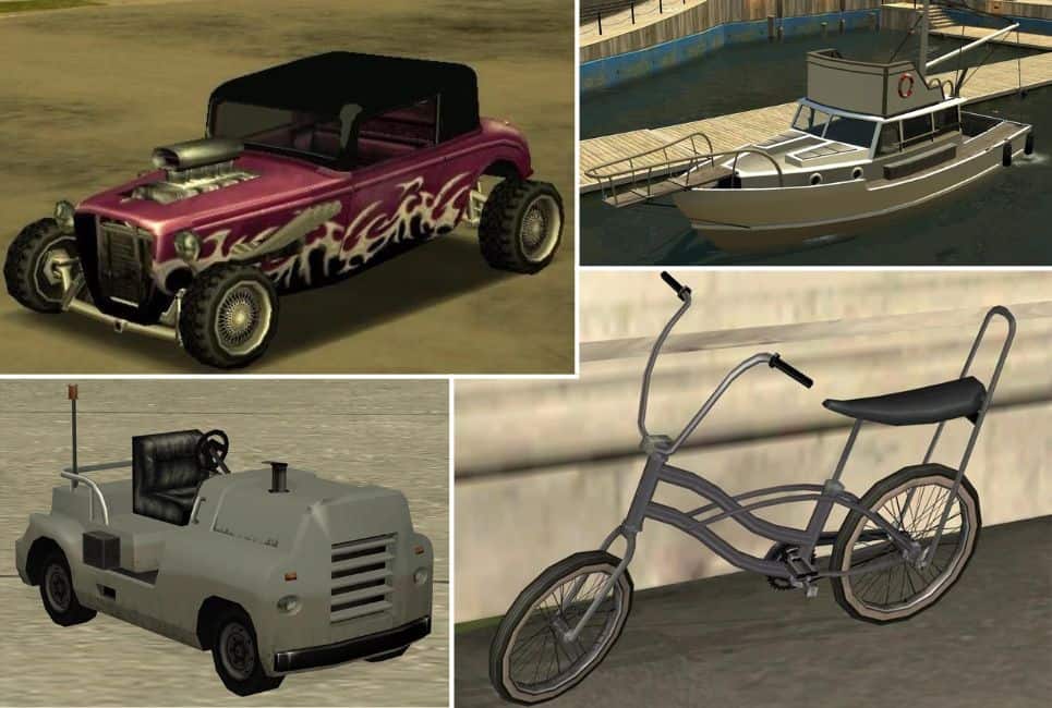 GTA San Andreas Vehicles